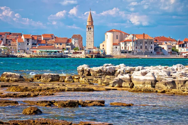 Ciudad Umag Vista Arquitectura Frente Mar Destino Turístico Istria Croati — Foto de Stock