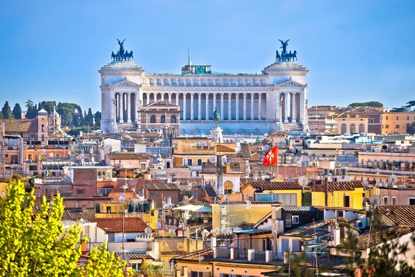 Róma Örök Város Róma Mérföldkő Tetőtéri Kilátás Fővárosa Ital — Stock Fotó