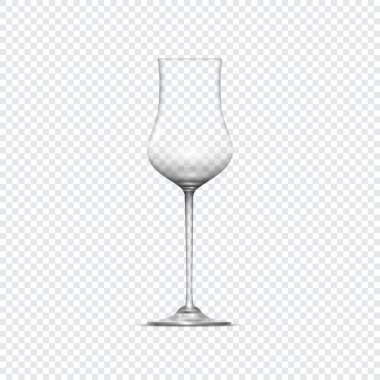 Alkollü içecekler için gerçekçi boş bardak