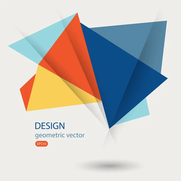 Design minimalista con triangoli — Vettoriale Stock