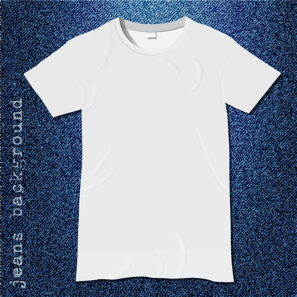 White blank t-shirt template — Stock Vector