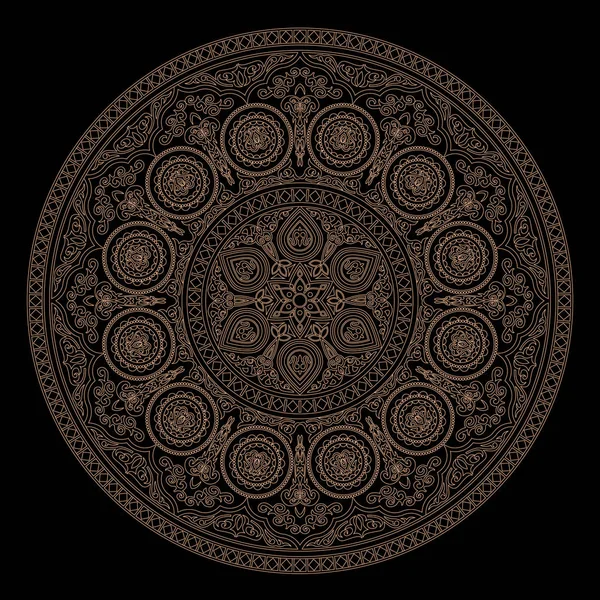 Mandala delikatny wzór w stylu boho — Wektor stockowy