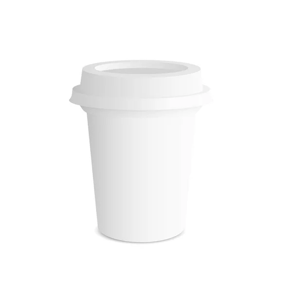 Tasse en plastique jetable — Image vectorielle