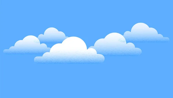 Creative bílé mraky — Stockový vektor