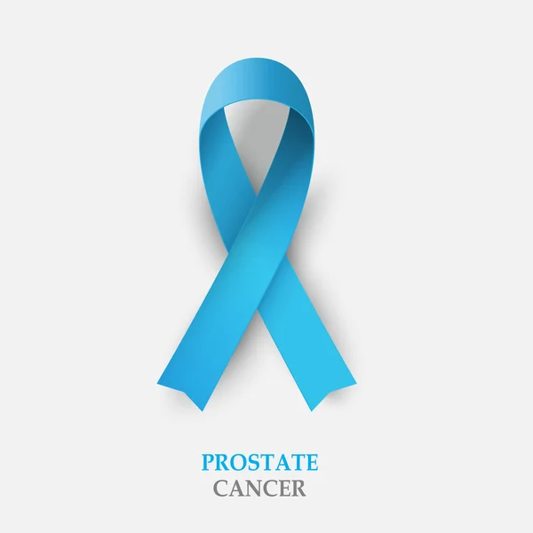 Fita azul - Conscientização sobre o câncer de próstata —  Vetores de Stock