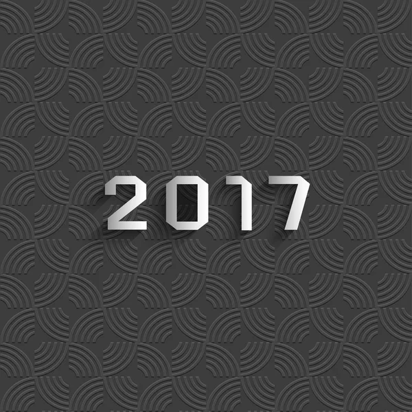 Neues 2017 Jahr Textdesign — Stockvektor