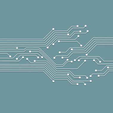 microcircuit blue board  clipart