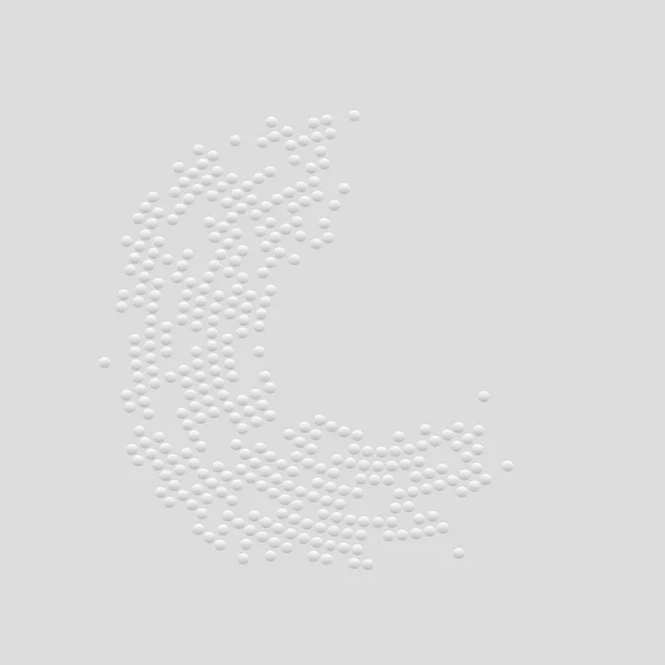 Círculo punteado blanco — Archivo Imágenes Vectoriales