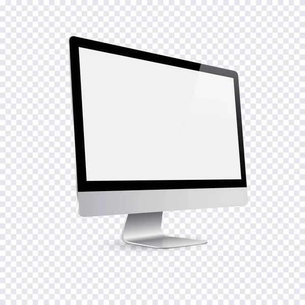 Modern computer display isolated — Stock Vector