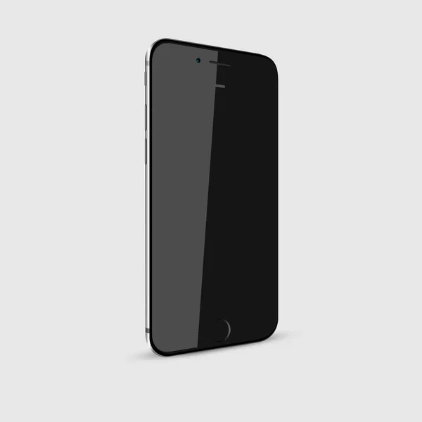 Siyah modern smartphone — Stok Vektör