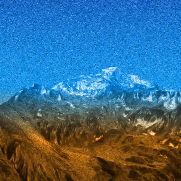 Nieve montañas altas paisaje — Archivo Imágenes Vectoriales