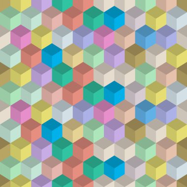 küpleri ile renkli seamless modeli