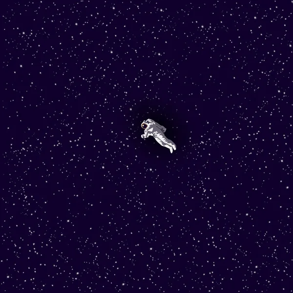 Açık alanda astronot