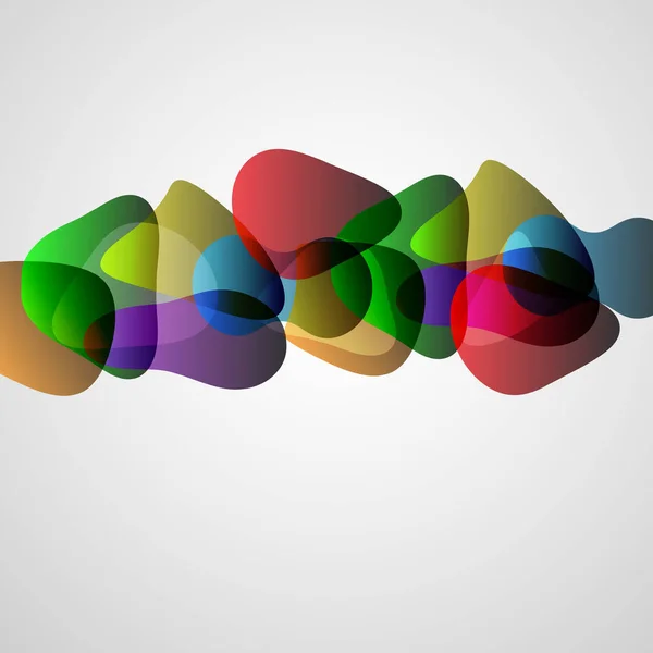 Renkli fütüristik sıvı hareket şekilleri — Stok Vektör