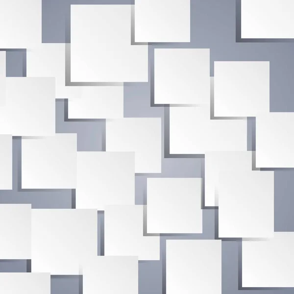 Witte stukjes papier sjabloon — Stockvector