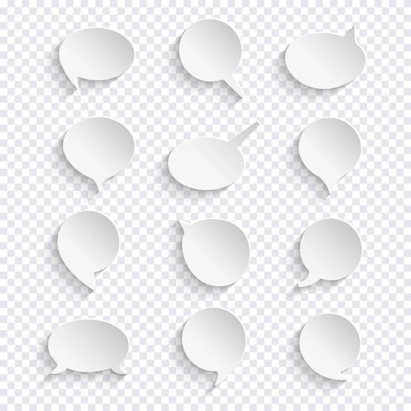 Conjunto de ícones de bolhas de fala — Vetor de Stock