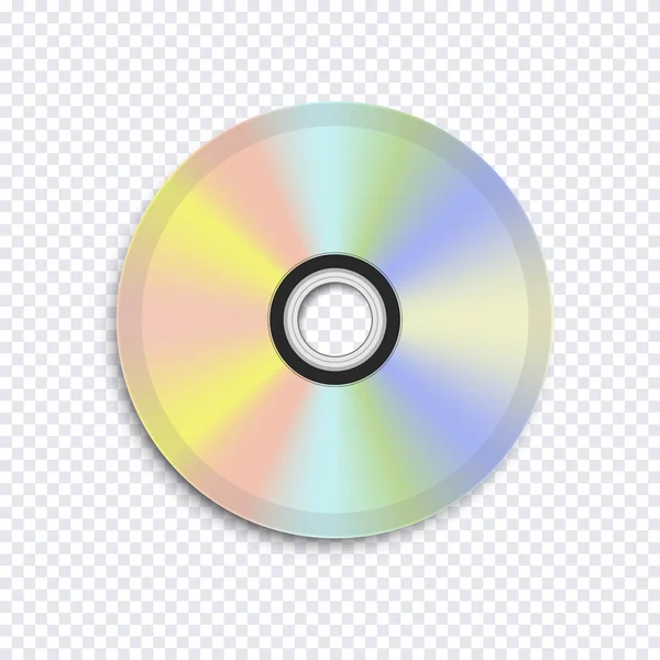 Disco de cd realista vacío — Vector de stock