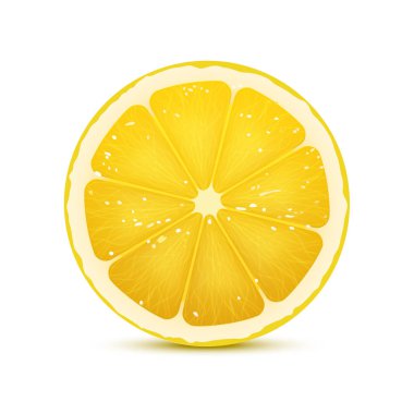 Gerçekçi limon dilimi