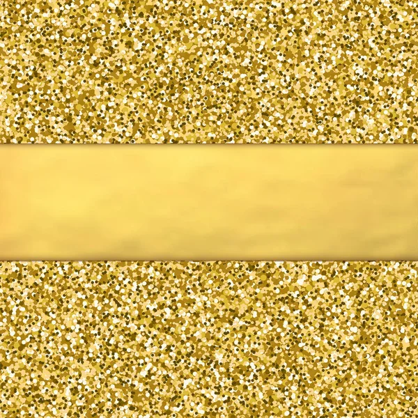 Golden glitter background — Stock Vector