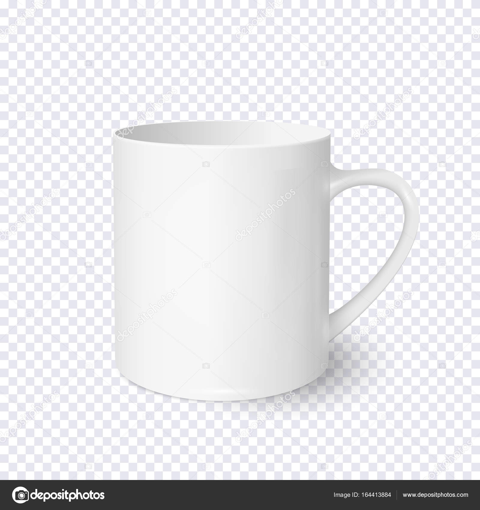 White Coffee Cup Transparent Background Stock Illustrations