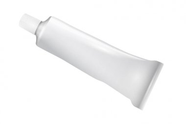 vektör çizim tasarım gerçekçi boş beyaz boru