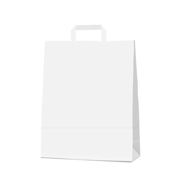 Vector Illustration Design Empty Shopping Paper Bag — Stock Vector