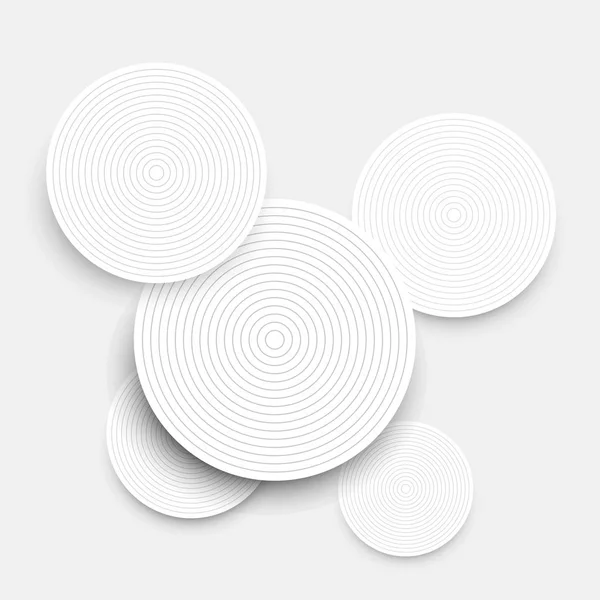 Illustration Vectorielle Cercles Avec Des Motifs Géométriques Différents — Image vectorielle
