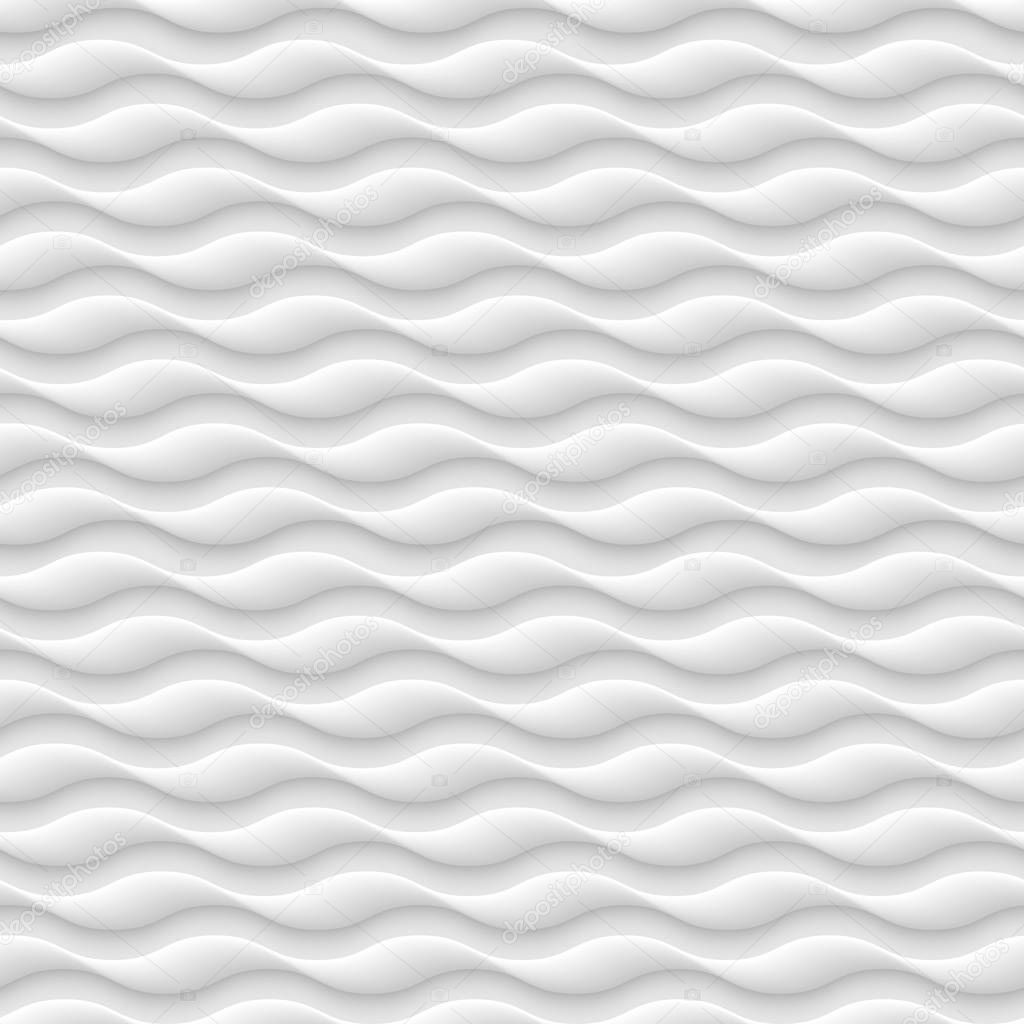 vector illustration design of white seamless texture pattern of abstract waves for background.