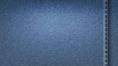 Jeans gerçekçi, mavi kot desenli dikişli arka plan
