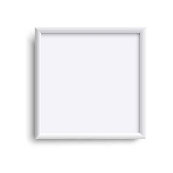 Marco de imagen en blanco cuadrado, marco de imagen vacío — Vector de stock