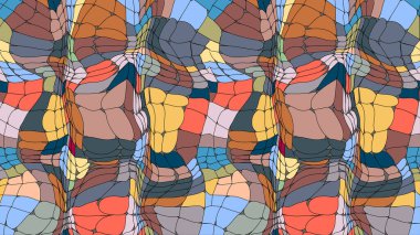Stained glass texture, abstract colorful mosaic vector background. Geometric multicolor texture. Can be used for trendy wallpaper, ad, booklets, posters, flyers, web design