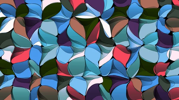 Artistieke Gradiënt Abstracte Geometrische Bloemen Multicolor Vector Achtergrond Kleurrijke Textuur — Stockvector