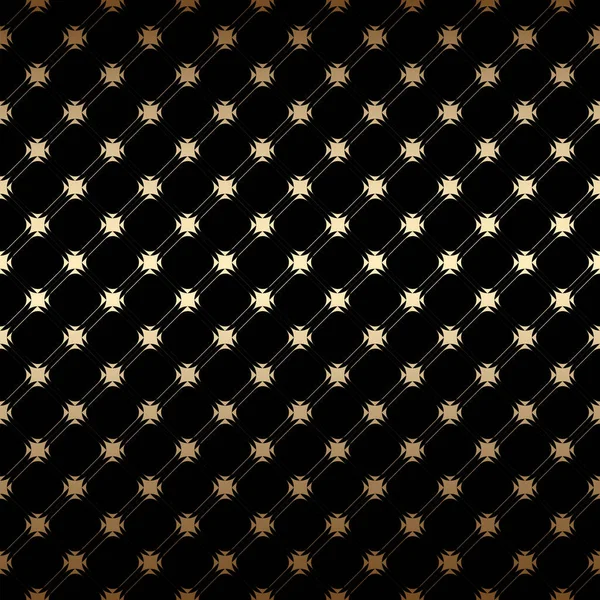 Геометрический Золотой Черный Безseamless Простой Узор Фон Стиль Арт Деко — стоковый вектор