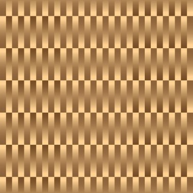 Altın renkli, çizgili, kusursuz desen, altın desenli hasır. Tekrarlanan vektör arkaplanı, modaya uygun altın duvar kağıdı