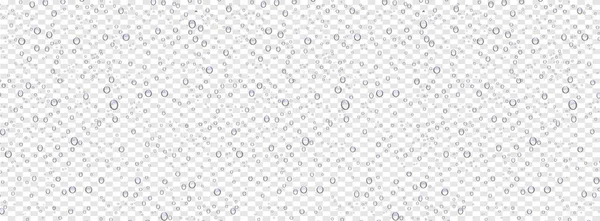 Waterdruppels Transparante Achtergrond Realistische Stijl Vectorelementen Schone Druppel Condensatie Vector — Stockvector