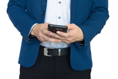 bir akıllı telefon kullanma 