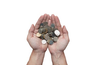 Elinde para ayırmak