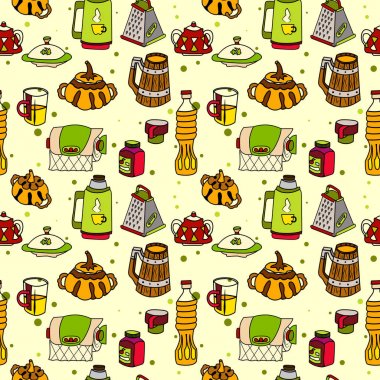 Vektör sofra kesintisiz renk desen.