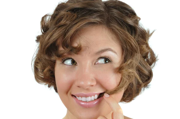 Thoughtful cute young girl — Stock Photo, Image