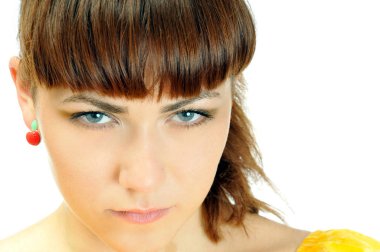 gizemli bir genç kadın portresi