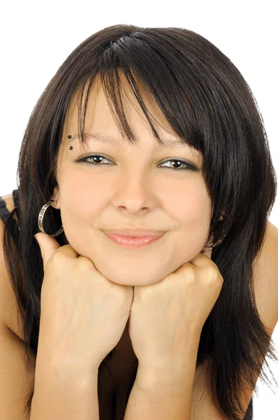 Portrait of happy young girl Stock Photo