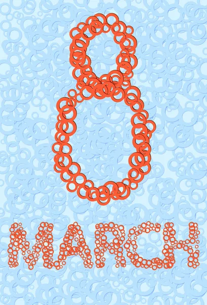 Poster van de Internationale Vrouwendag — Stockvector