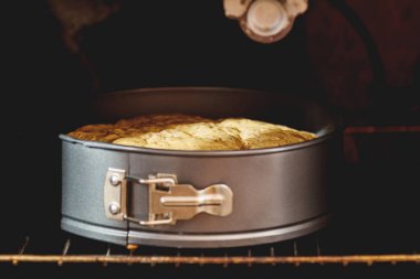 Charlotte, bisküvi, pasta, kek fırında formunda