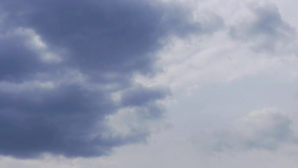 Hermoso Cielo Azul Con Fondo Nubes Cielo Con Nubes Tiempo — Vídeos de Stock