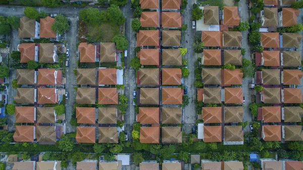 Bangkok Tayland ev köyünün havadan görünümü — Stok fotoğraf