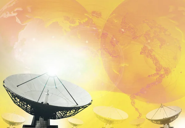 Tecnología de radiodifusión por satélite fondo —  Fotos de Stock