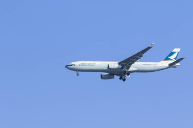 Bangkok Tayland - Şubat 11: cathay pacific havayolu uçak ar