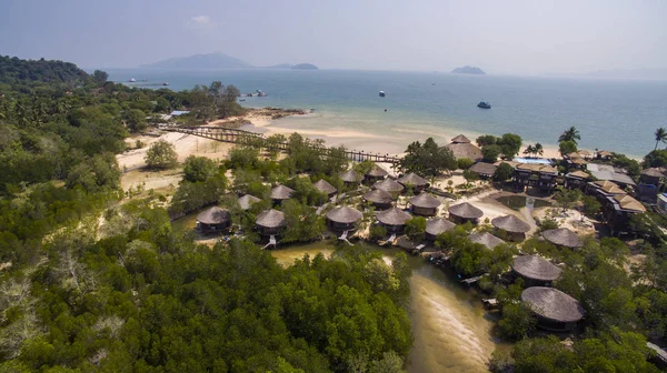 Aerial view of payam island most popular traveling destination i — Stock Photo, Image