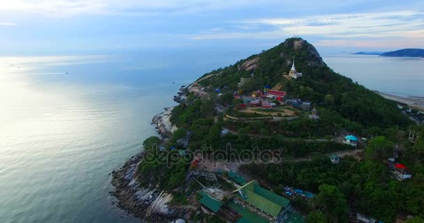 Flygfoto över khao takieb huahin prachuap khiri khan — Stockvideo