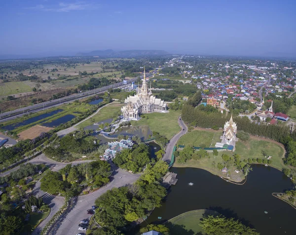 Aerial view of wat laung pho tao korat nakornratchasima north ea — Stock Photo, Image